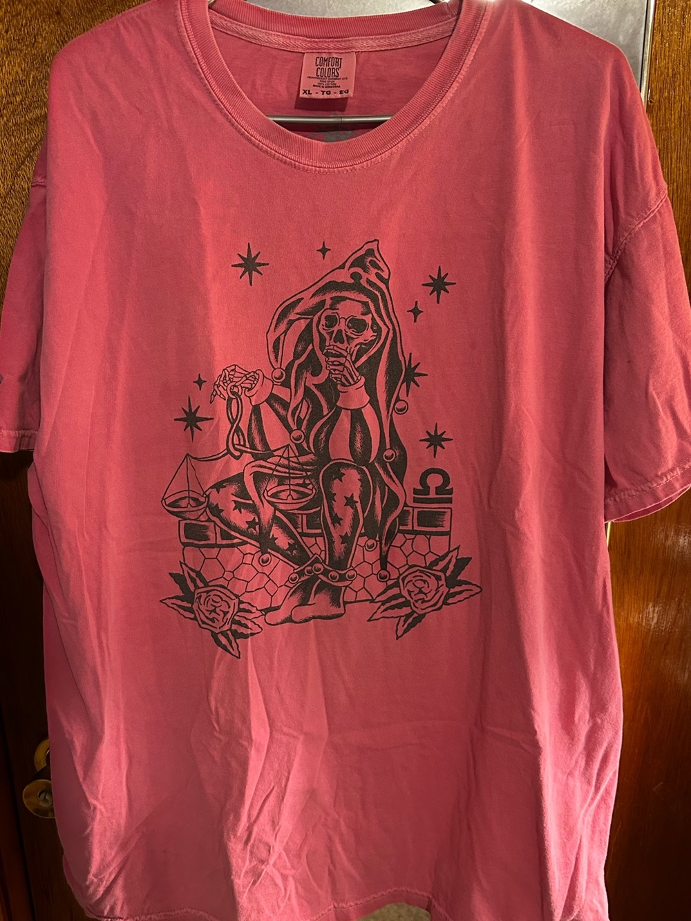 Grateful Dead Tee in Rose Pink Libra ♎️ sign